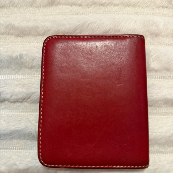 Vintage COACH Red Leather Pass case Wallet - Picture 2 of 4